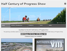 Tablet Screenshot of halfcenturyofprogress.com